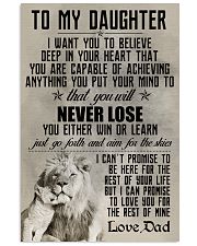 LION - TO MY DAUGHTER 16x24 Poster front