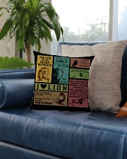 LION Square Pillowcase aos-pillow-square-front-lifestyle-02