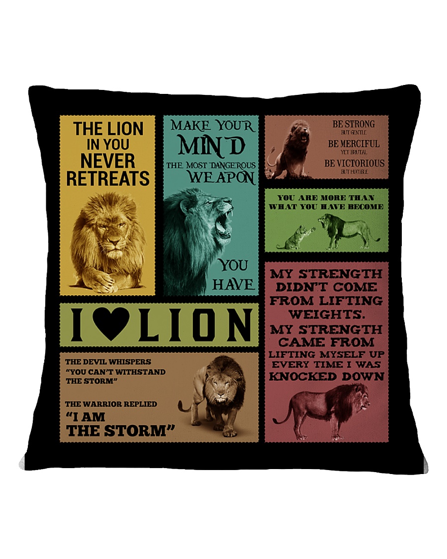 LION Square Pillowcase