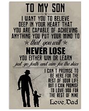 FISHING POSTER - TO MY SON 11x17 Poster front