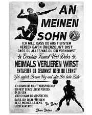 volleyball poster-to son-never lose german vs3 11x17 Poster front