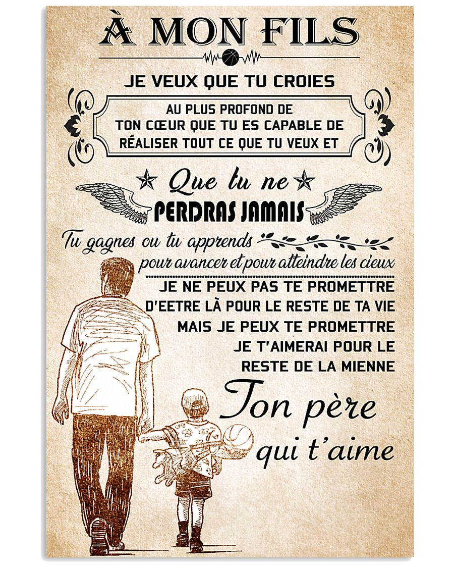 Make it the meaningful gift to your son 11x17 Poster