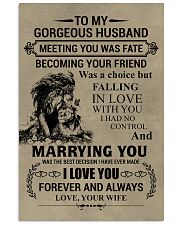LION - TO MY GORGEOUS HUSBAND 16x24 Poster front