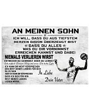 volleyball poster - to son-never lose german vs2 17x11 Poster front