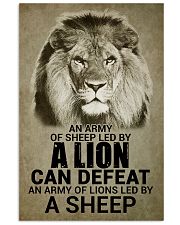 LION - AN ARMY OF SHEEP LED BY LION 16x24 Poster front