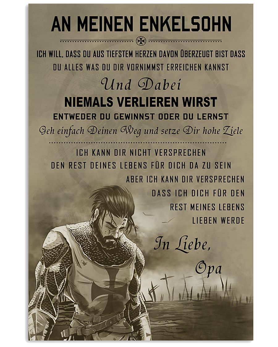 Poster for grandson Never lose DE version 16x24 Poster