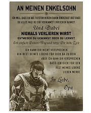 Poster for grandson Never lose DE version 16x24 Poster front