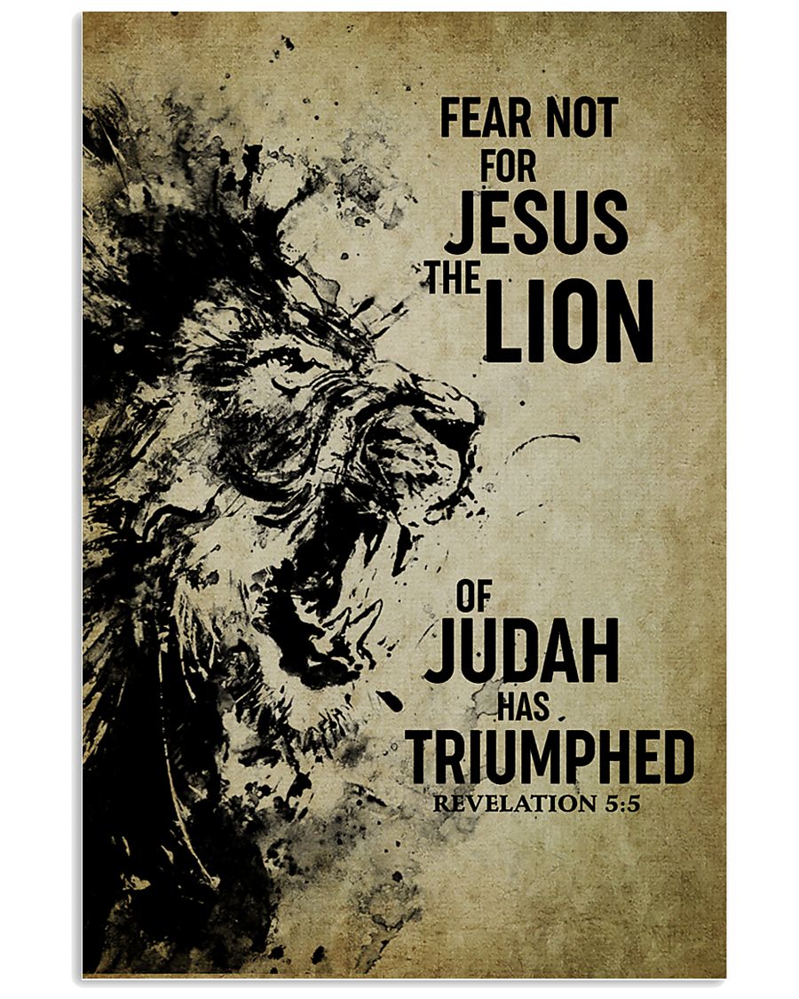 LION - FEAR NOT FOR JESUS 11x17 Poster