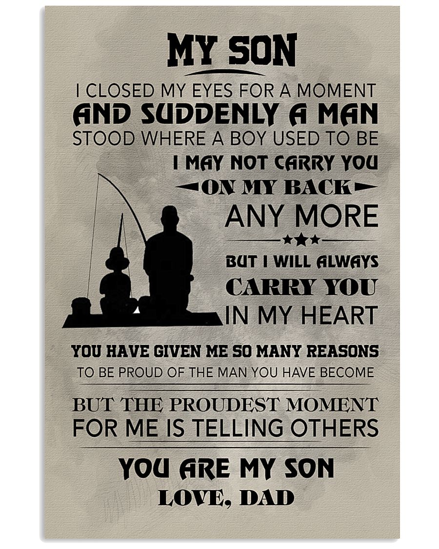 FISHING POSTER TO SON N030 11x17 Poster