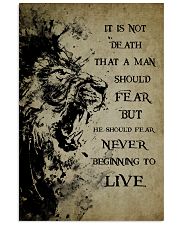 LION - IT IS NOT DEATH 16x24 Poster front