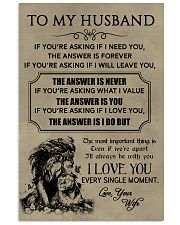 LION - TO MY HUSBAND 16x24 Poster front