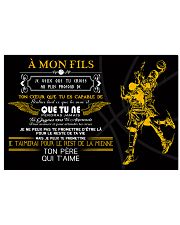 basketball poster - to son-never lose french vs 17x11 Poster front