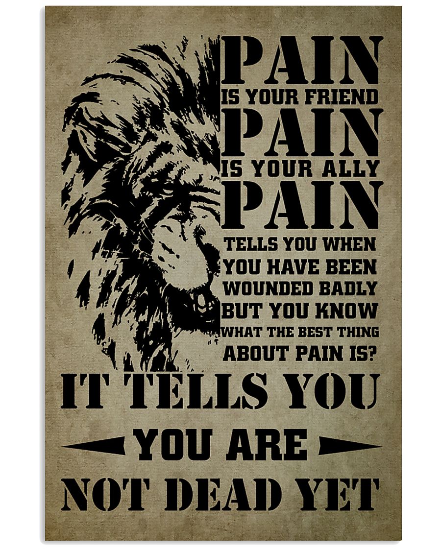 LION - PAIN 16x24 Poster