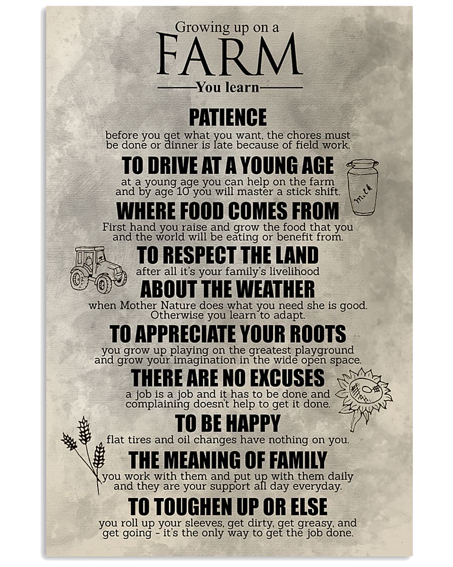 FAMILY FARMER POSTER 11x17 Poster