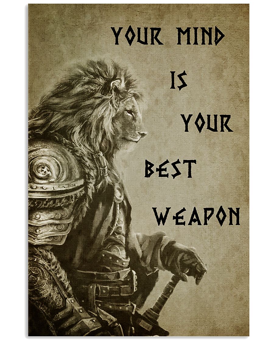 LION - YOUR MIND IS YOUR BEST WEAPON 16x24 Poster