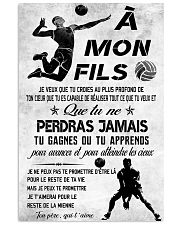 volleyball poster-to son-never lose french vs3 11x17 Poster front
