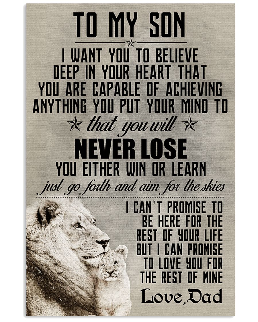 LION - TO MY SON 16x24 Poster