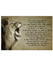 LION 17x11 Poster front