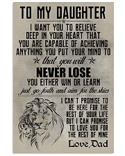 LION - TO MY DAUGHTER 16x24 Poster front