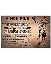 basketball poster - to son-never lose french vs2 17x11 Poster front