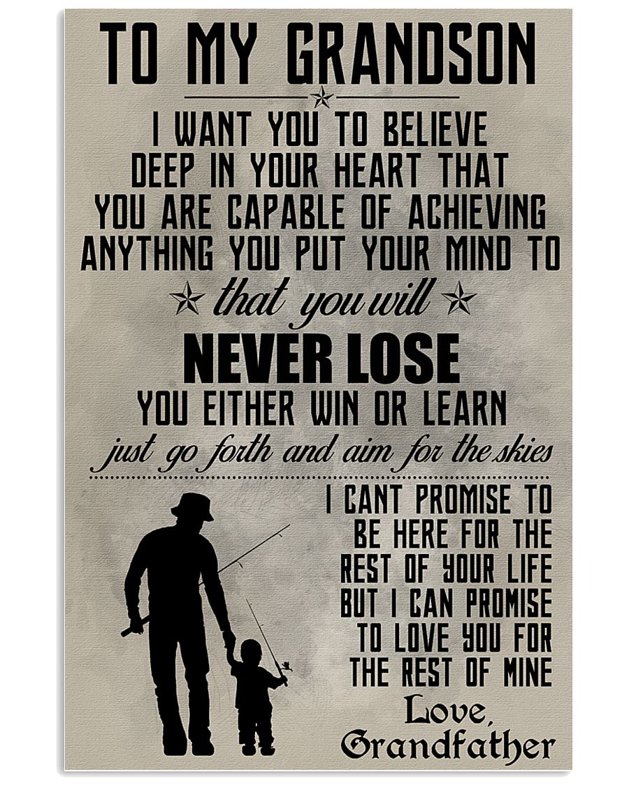 FISHING POSTER - TO MY SON 11x17 Poster