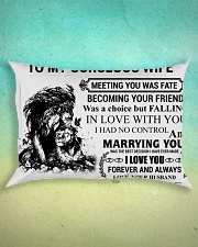 LION - TO MY GORGEOUS WIFE Rectangular Pillowcase aos-pillow-rectangle-front-lifestyle-3