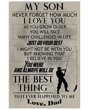 FISHING POSTER - TO MY SON 11x17 Poster front