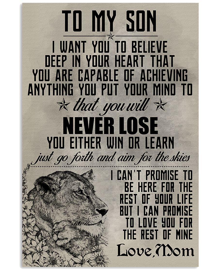 LION - TO MY SON 16x24 Poster