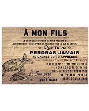 turtle poster - to son-never lose french version 17x11 Poster front