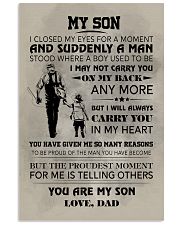 FISHING POSTER - TO MY SON 11x17 Poster front