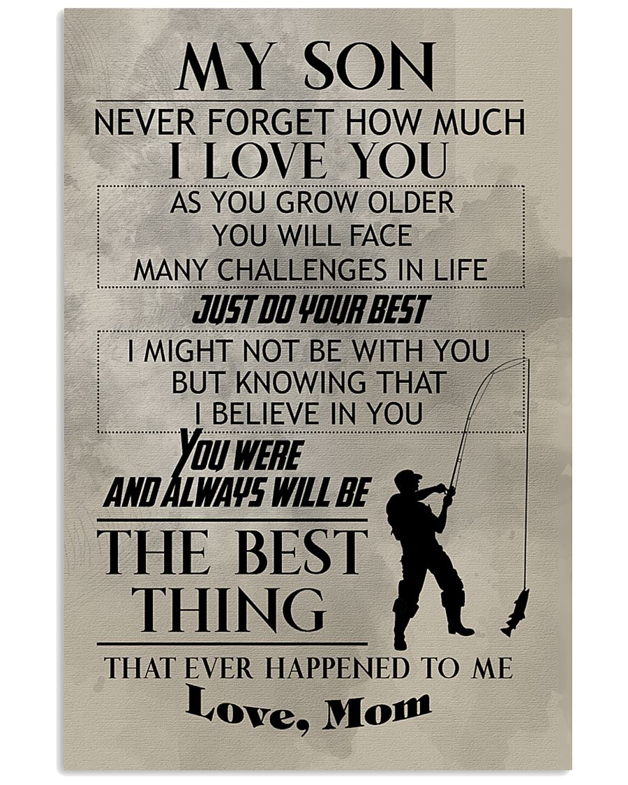 FISHING POSTER TO SON N029 11x17 Poster