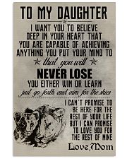 LION - TO MY DAUGHTER 16x24 Poster front