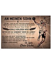 basketball poster - to son-never lose german vs2 17x11 Poster front
