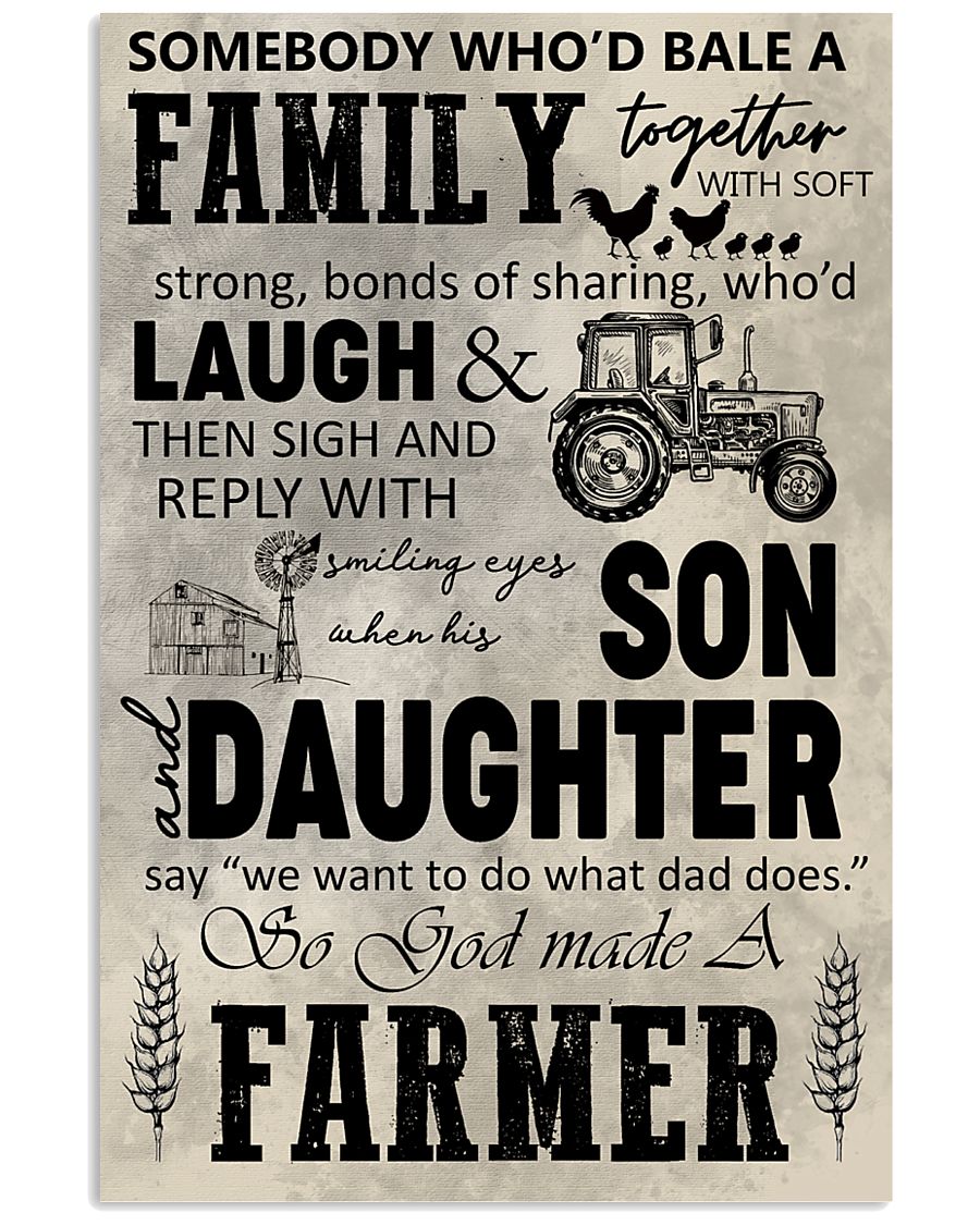 FARMING POSTER - TO MY SON 11x17 Poster