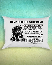 LION - TO MY GORGEOUS HUSBAND Rectangular Pillowcase aos-pillow-rectangle-front-lifestyle-3