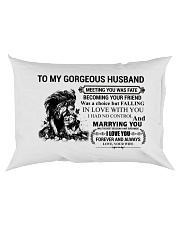 LION - TO MY GORGEOUS HUSBAND Rectangular Pillowcase back