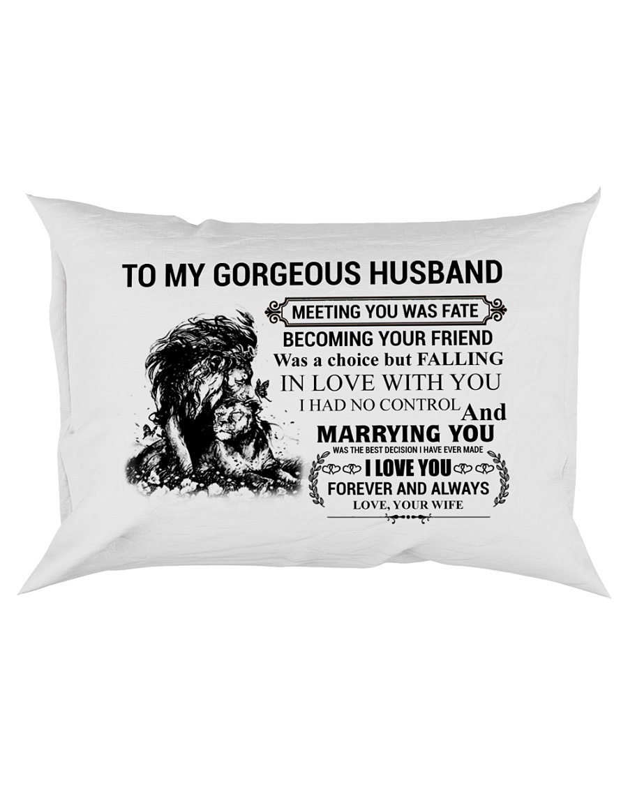 LION - TO MY GORGEOUS HUSBAND Rectangular Pillowcase