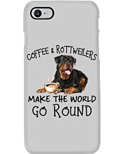 Coffee & Rottweilers make the world go round - for Rottweiler lover Phone Case tile