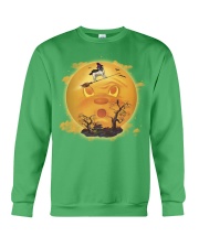 Pug Fun Halloween Moon Crewneck Sweatshirt tile