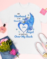 Husband is my guardian angel personalized Classic T-Shirt apparel-classic-tshirt-lifestyle-front-185
