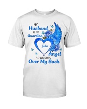 Husband is my guardian angel personalized Classic T-Shirt front