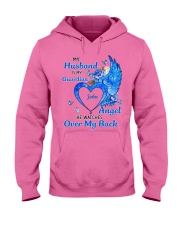 Husband is my guardian angel personalized Hooded Sweatshirt tile