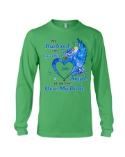Husband is my guardian angel personalized Long Sleeve Tee tile