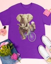 Elephant Lovely Family Classic T-Shirt apparel-classic-tshirt-lifestyle-front-185