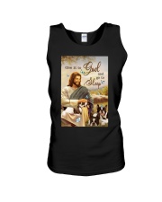 Boston terrier give it to God and go to sleep Unisex Tank tile
