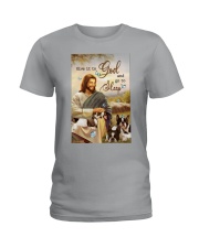 Boston terrier give it to God and go to sleep Ladies T-Shirt tile
