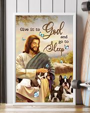 Boston terrier give it to God and go to sleep 11x17 Poster lifestyle-poster-4