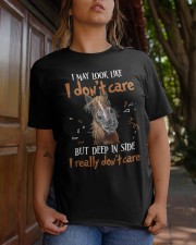 Horse i may look like i don't care Classic T-Shirt apparel-classic-tshirt-lifestyle-20