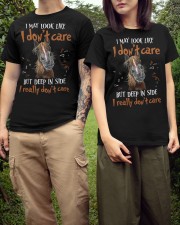 Horse i may look like i don't care Classic T-Shirt apparel-classic-tshirt-lifestyle-front-152