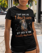 Horse i may look like i don't care Classic T-Shirt apparel-classic-tshirt-lifestyle-front-237